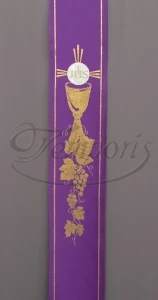 Pas ornatowy szeroki fioletowy KJ