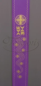 Pas ornatowy szeroki fioletowy R