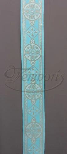 Pas ornatowy szeroki niebieski K