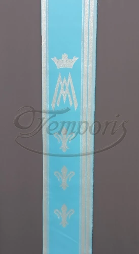 Pas ornatowy szeroki niebieski M