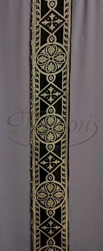 Pas ornatowy szeroki czarny K