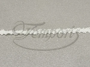 Taśma ozdobna dziana biała Fiore