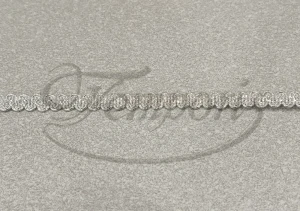 Taśma ozdobna metalizowana srebrna TRB