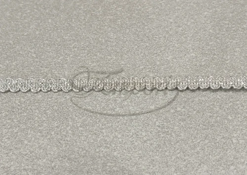 Taśma ozdobna metalizowana srebrna TRB