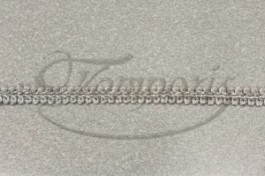 Taśma ozdobna metalizowana srebrna TWB