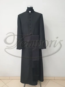 Pas kapłański czarny z frędzlami