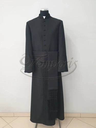 Pas kapłański czarny z frędzlami