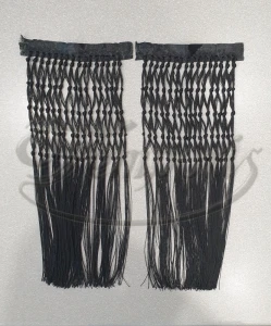 Frędzle do pasów kapłańskich czarne - styl klasyczny