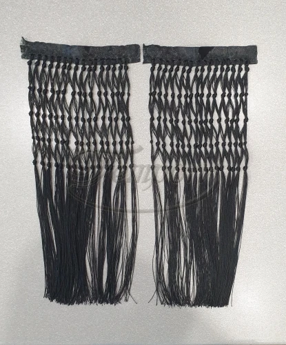 Frędzle do pasów kapłańskich czarne - styl klasyczny