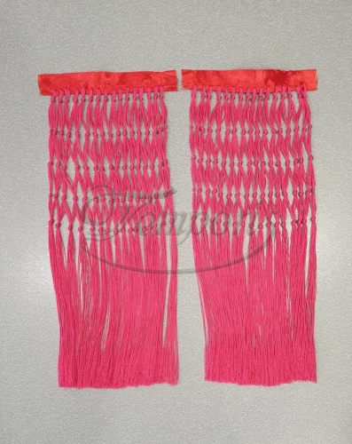 Frędzle do pasów kapłańskich amarantowe - styl klasyczny