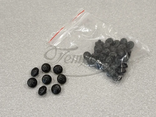 Guziki do sutanny plastikowe czarne