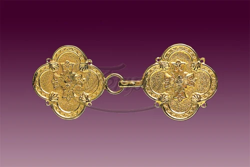 Klamra mosiężna złocona 33