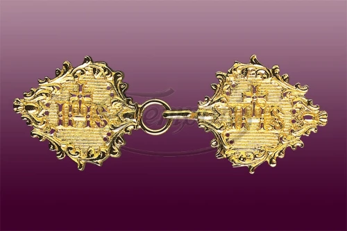 Klamra mosiężna złocona 34