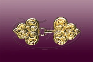 Klamra mosiężna złocona 36