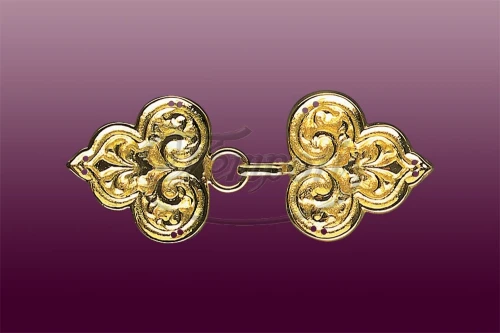 Klamra mosiężna złocona 36