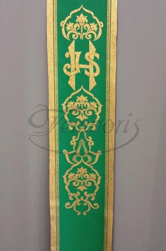 Pas ornatowy szeroki zielony IH