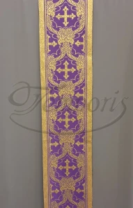 Pas ornatowy szeroki fioletowy S