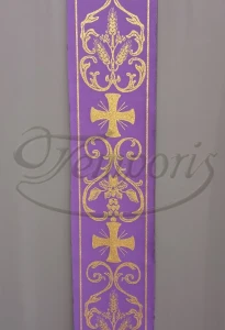 Pas ornatowy szeroki fioletowy KŁ