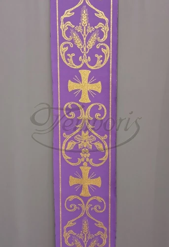 Pas ornatowy szeroki fioletowy KŁ