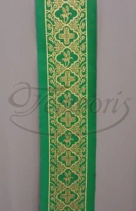 Pas ornatowy szeroki zielony RM