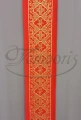Pas ornatowy szeroki czerwony RM