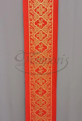 Pas ornatowy szeroki czerwony RM