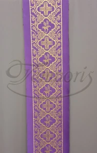 Pas ornatowy szeroki fioletowy RM