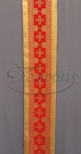 Pas ornatowy szeroki czerwony G