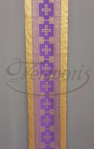 Pas ornatowy szeroki fioletowy G