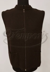 Kamizelka damska brązowa